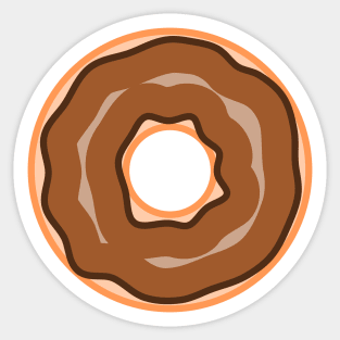 Sweet Chocolate Donut Sticker